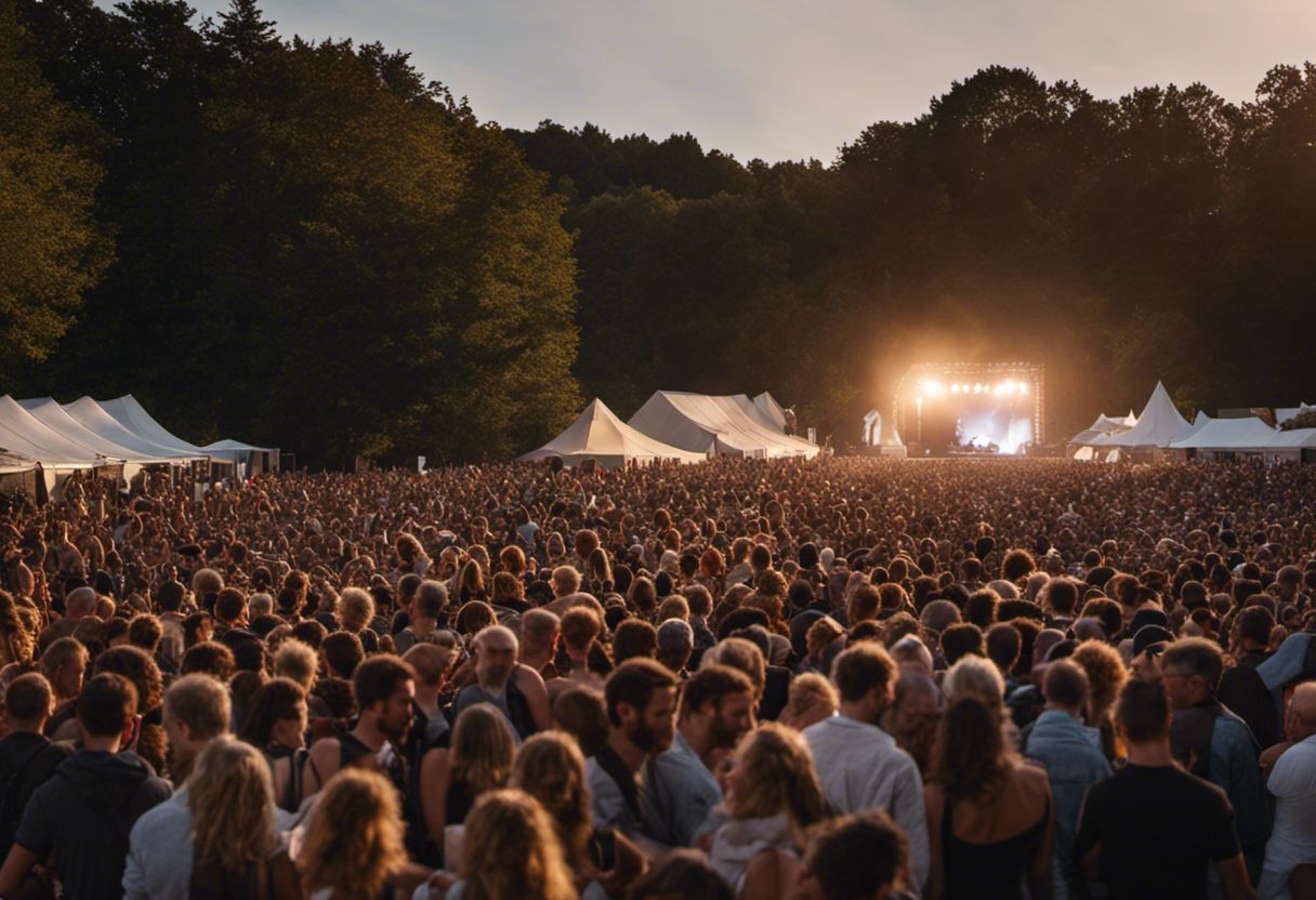 Image exceptionnelle d'un festival de musique en Bretagne