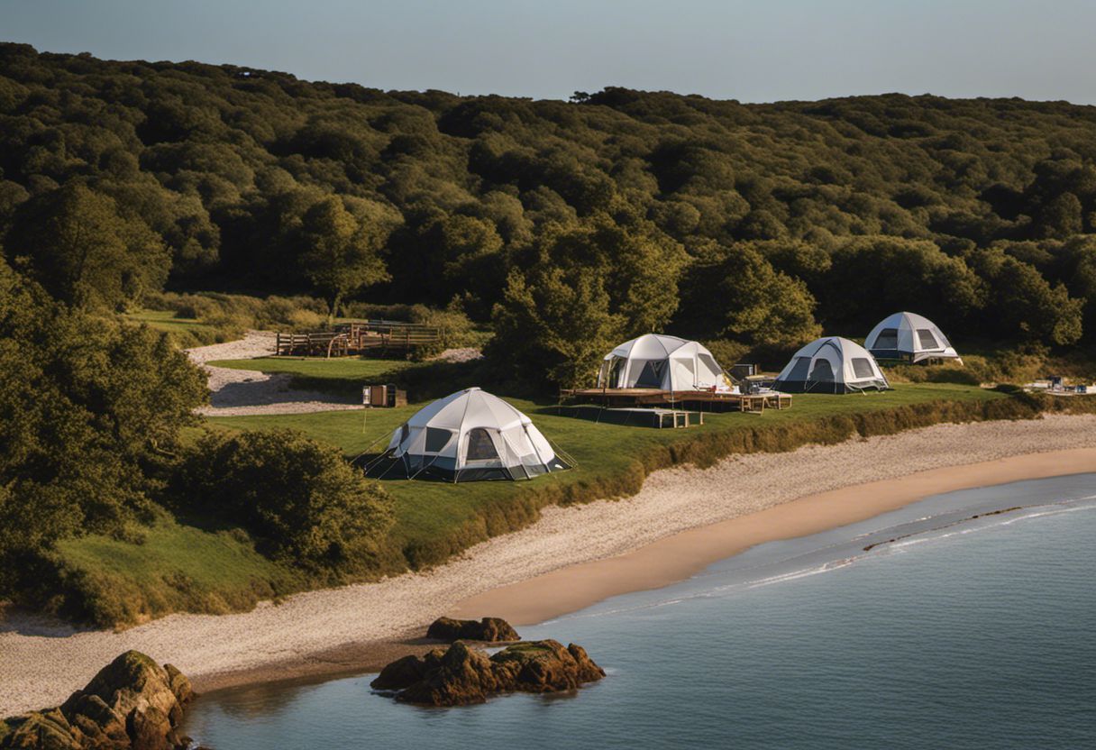 Vue en 4K des meilleurs campings de luxe bretons