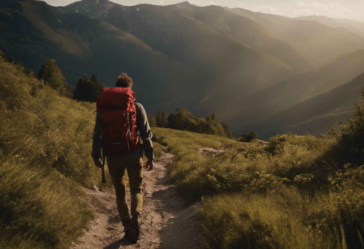 Randonnée dans de magnifiques paysages avec un sac à dos