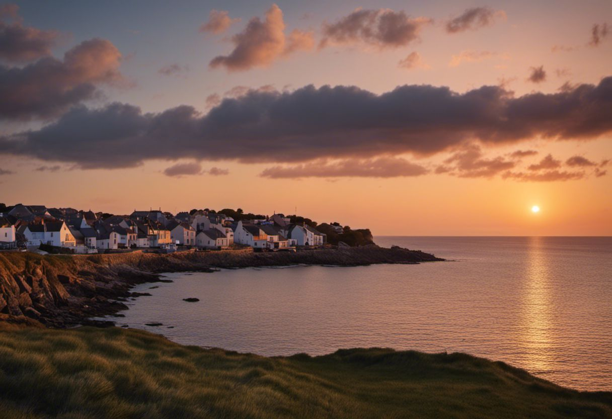 Village côtier breton professionnel capturé en 4k